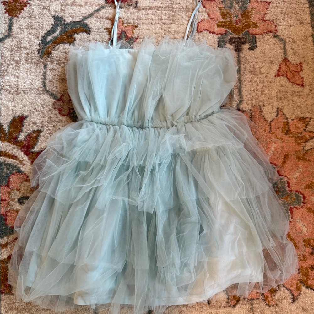 Altar'd State Soft Blue Dress size medium NEW